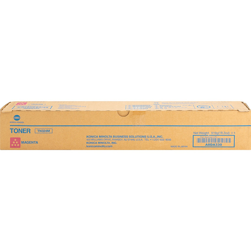 Konica Minolta Original Laser Toner Cartridge - Magenta - 1 Each (KNMTN324M)