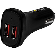 StarTech Dual Port Usb Car Charger - 24w / 4.8a (USB2PCARBKS)
