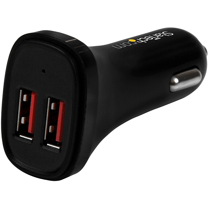 StarTech Dual Port Usb Car Charger - 24w / 4.8a (USB2PCARBKS)