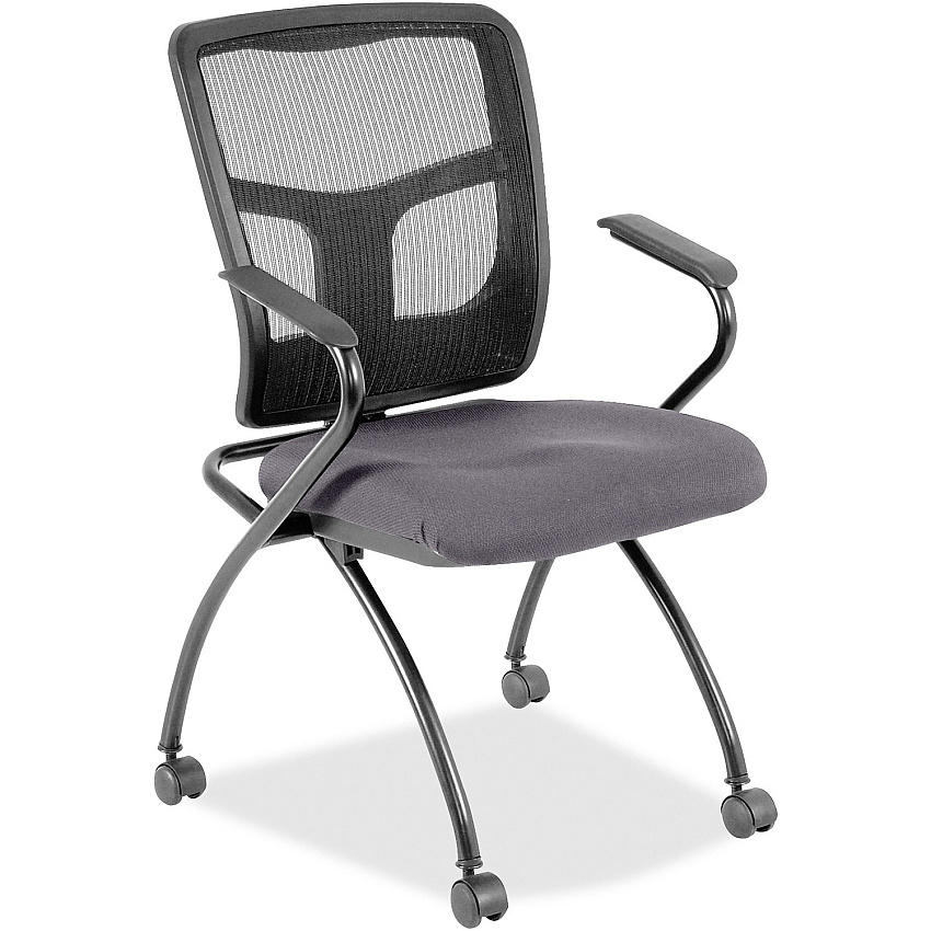 Lorell Mesh Back Nesting Training/Guest Chairs (84374101)