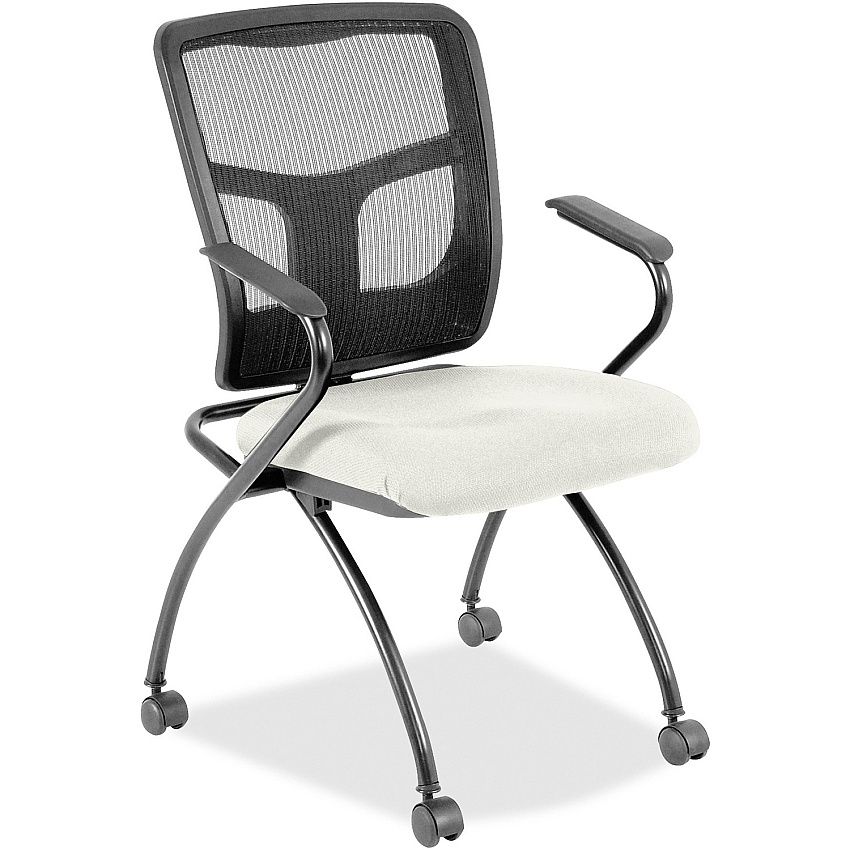 Lorell Mesh Back Nesting Training/Guest Chairs (84374103)