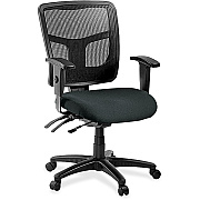 Lorell ErgoMesh Series Managerial Mesh Mid-Back Chair (86201076)