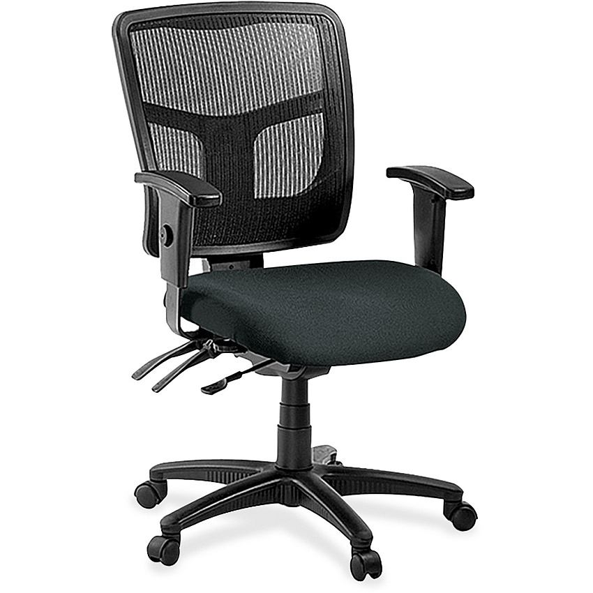 Lorell ErgoMesh Series Managerial Mesh Mid-Back Chair (86201076)