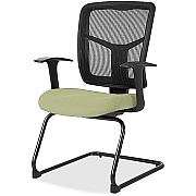Lorell ErgoMesh Series Mesh Back Guest Chair with Arms (86202069)