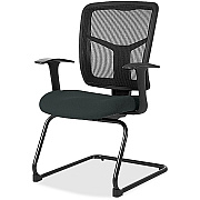 Lorell ErgoMesh Series Mesh Back Guest Chair with Arms (86202076)