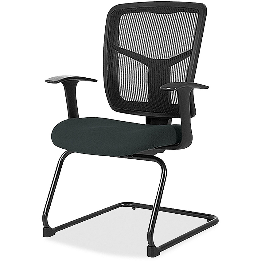 Lorell ErgoMesh Series Mesh Back Guest Chair with Arms (86202076)