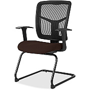 Lorell ErgoMesh Series Mesh Back Guest Chair with Arms (86202105)