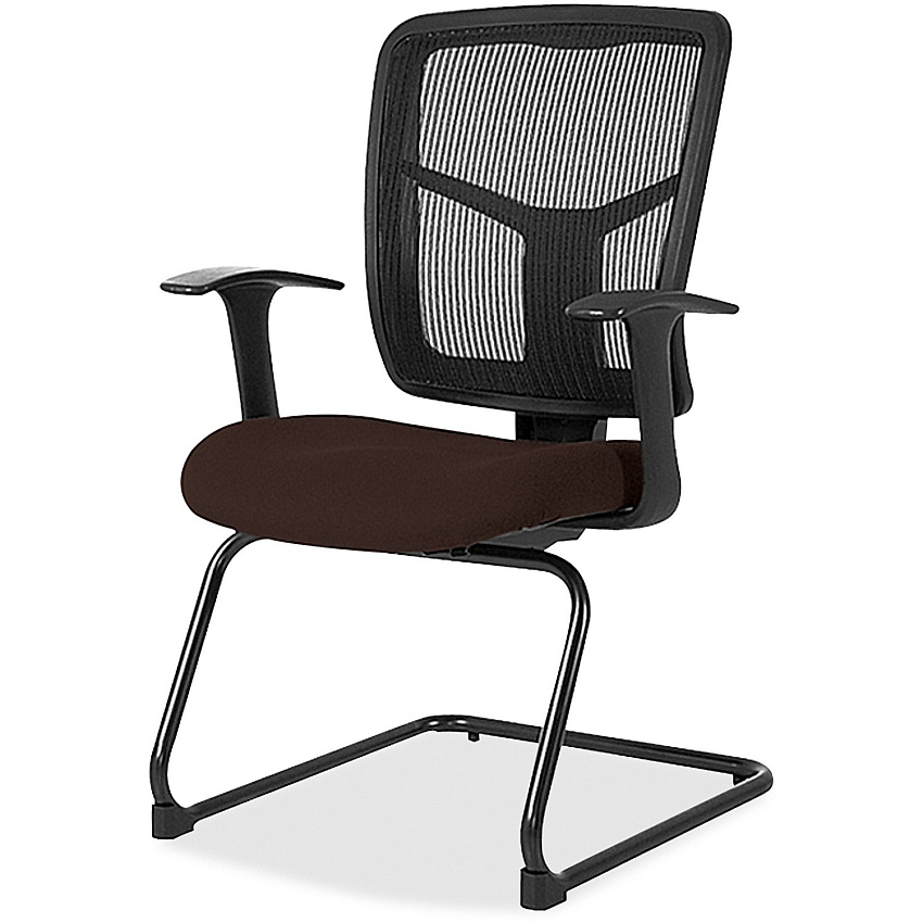 Lorell ErgoMesh Series Mesh Back Guest Chair with Arms (86202105)