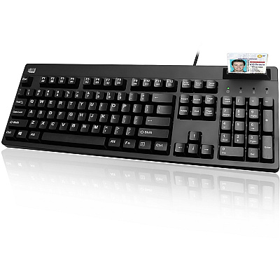 Adesso EasyTouch 630SB - Smart Card Reader Keyboard (AKB630SB)