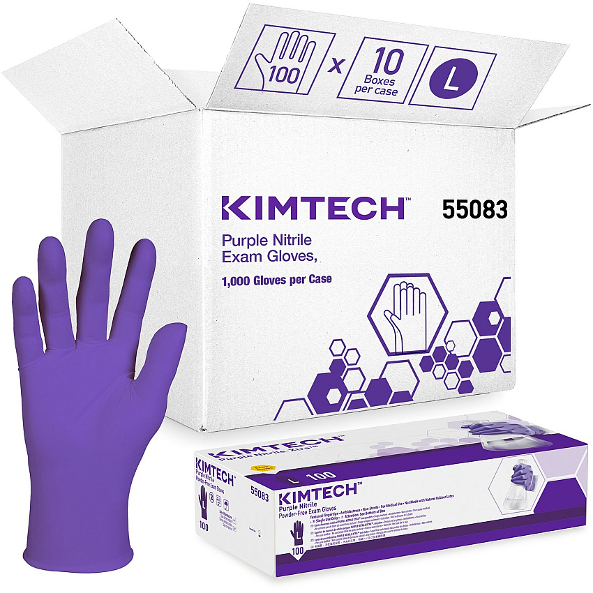 KIMTECH Purple Nitrile Exam Gloves (KCC55083CT)