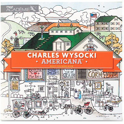 Mead Americana Adult Coloring Book Printed Book (54014)