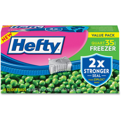 Hefty Quart Freezer Slider Bags (R82235CT)