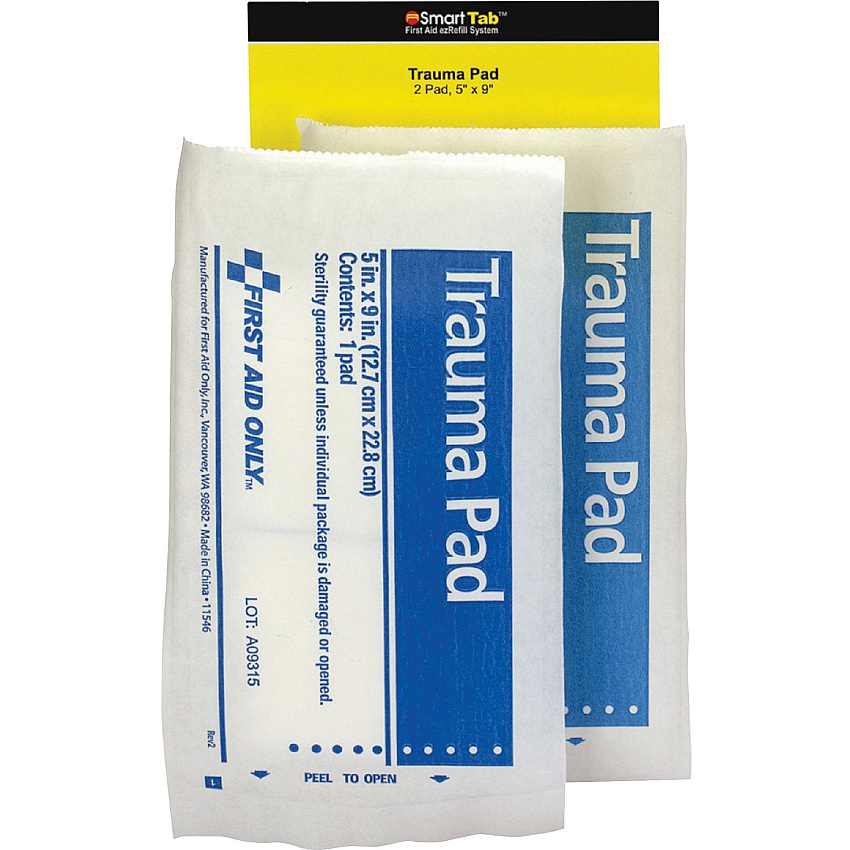 First Aid Only SmartCompliance Refill Trauma Pads (FAOFAE6024)