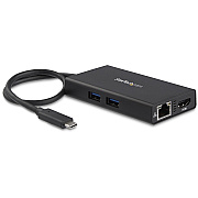 StarTech Usb C Multiport Adapter With Hdmi - 4k - Mac & Windows - 60w Pd - Portable Docking Station For Laptop W/ 2x Usb 3.0 Ports And Gigabit Ethernet Port (DKT30CHPD)