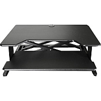 Kantek Desktop Riser Workstation Sit To Stand Black (KTKSTS900)
