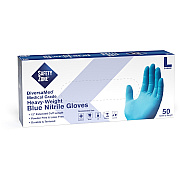 Safety Zone 12" Powder Free Blue Nitrile Gloves (SZNGNEPLG5T8)