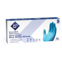 Safety Zone 12" Powder Free Blue Nitrile Gloves (GNEPSM5T8)