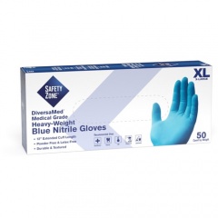 Safety Zone 12" Powder Free Blue Nitrile Gloves (GNEPXL5T8)