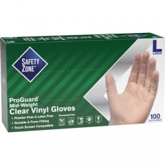 Safety Zone 3 mil General-purpose Vinyl Gloves (GVP9LG1)