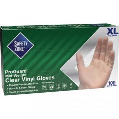 Safety Zone 3 mil General-purpose Vinyl Gloves (GVP9XL1)