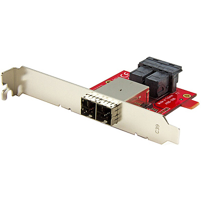 StarTech Mini-sas Adapter - Dual Sff-8643 To 8644 (SFF86448PLT2)
