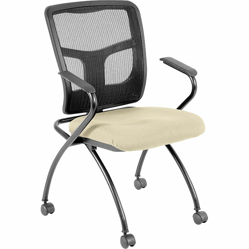 Lorell Ergomesh Nesting Chairs with Arms (84374007)