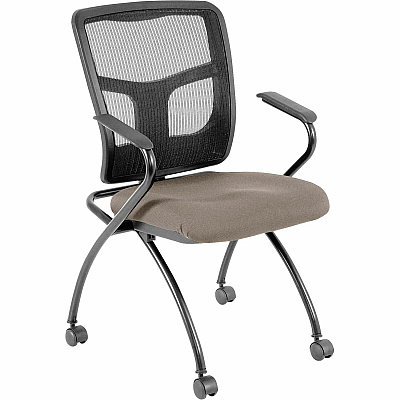 Lorell Ergomesh Nesting Chairs with Arms (84374008)