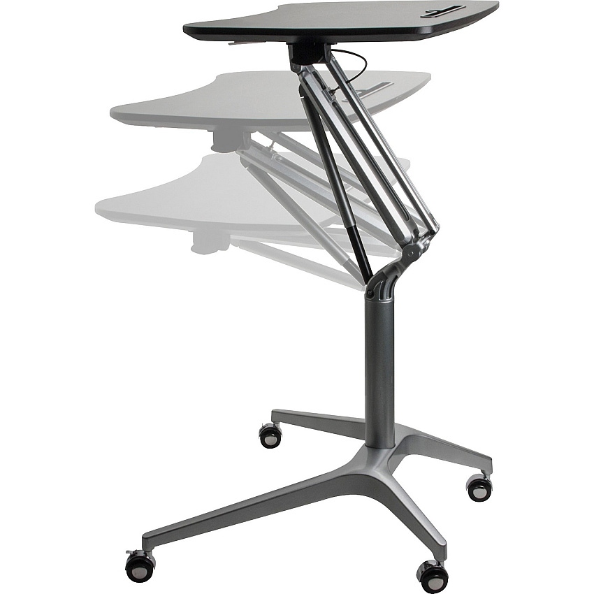 Lorell Gas Lift Height-Adjustable Mobile Desk (LLR84838)