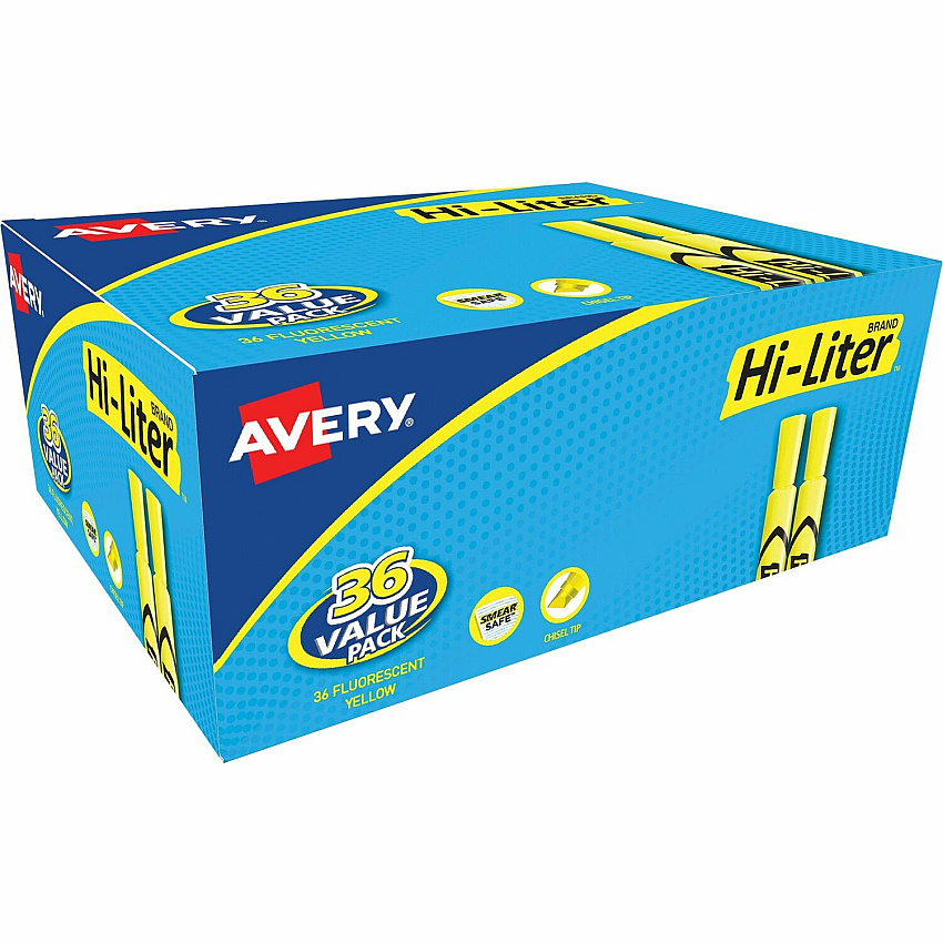 Avery Hi-Liter Desk-Style Highlighters (AVE98208)