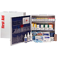 First Aid Only 3-Shelf First Aid Cabinet with Medications - ANSI Compliant (FAO90575)