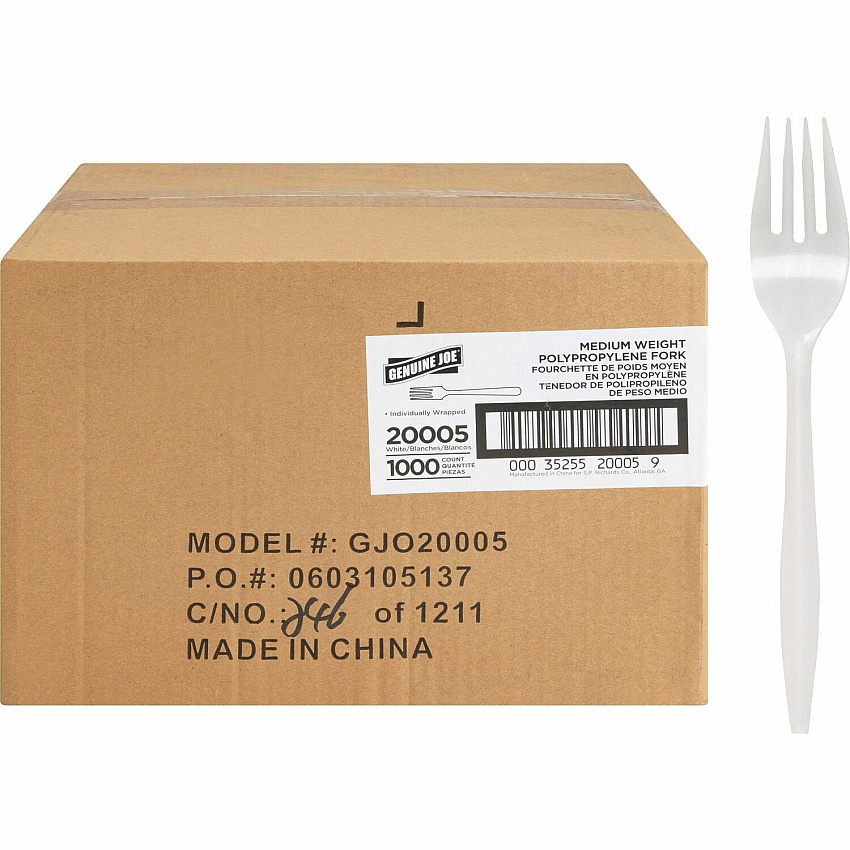 Genuine Joe Individually Wrapped Fork (GJO20005)
