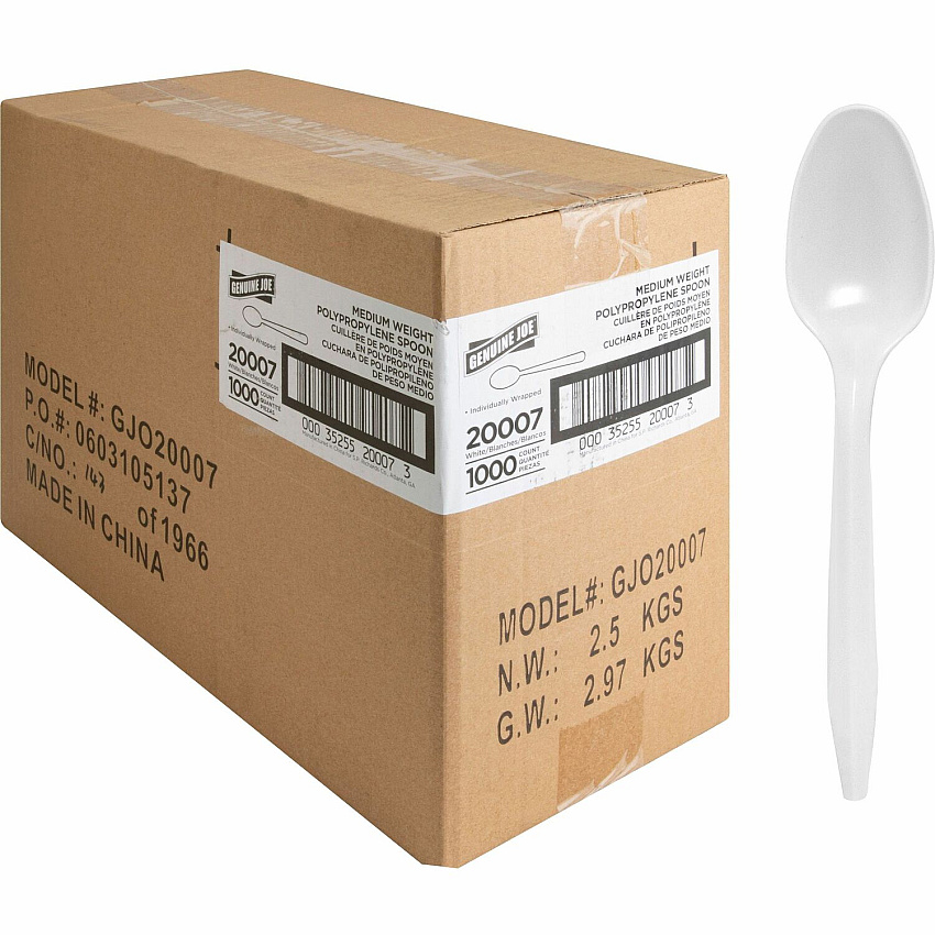 Genuine Joe Individually Wrapped Spoon (GJO20007)