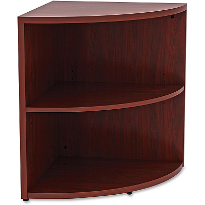 Lorell Essentials Series Desk End Corner Bookcase (LLR69893)