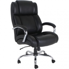 Lorell Big and Tall Leather Chair with UltraCoil Comfort (99845)