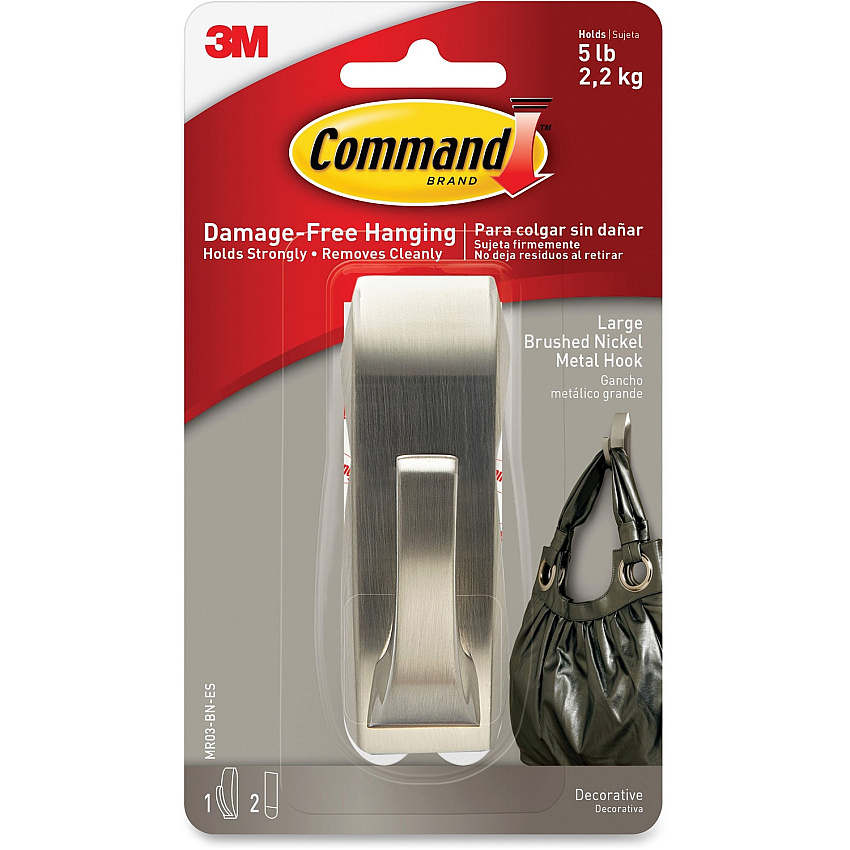 Command Large Modern Reflections Hook (MMMMR03BNES)