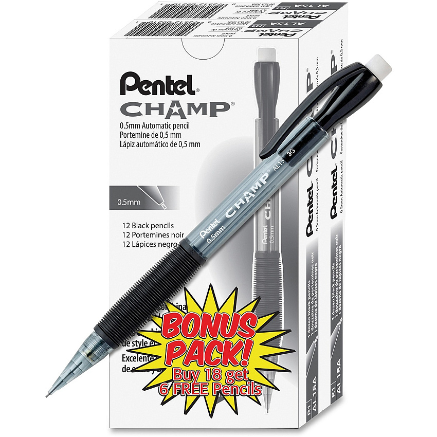 Pentel Champ Mechanical Pencils (PENAL15ASW2)