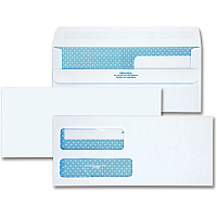 Quality Park No. 9 Double Window Security Tint Envelopes with Self-Seal Closure (QUA24519)