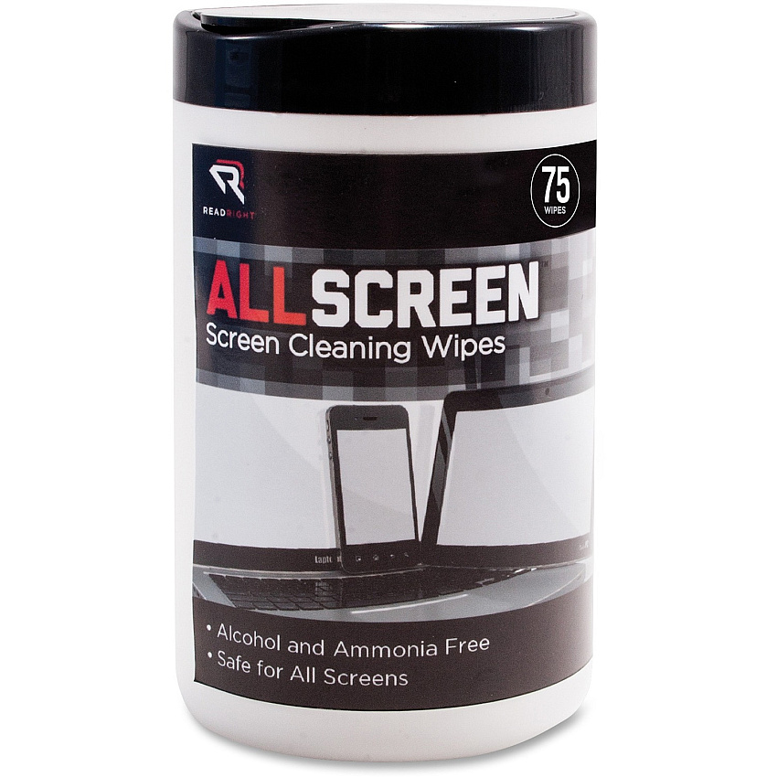 Advantus Read/Right AllScreen Screen Cleaning Wipes (REARR15045)