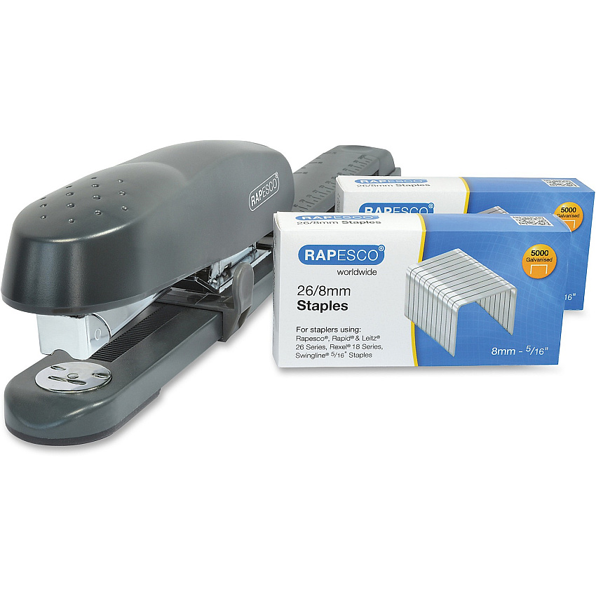 Rapesco 790 Long Arm Stapler with Staples Set (RPC1281)