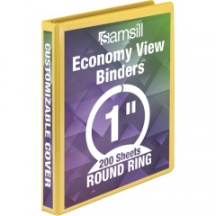Samsill Economy 1" Round-Ring View Binder (18531)