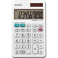 Sharp EL-377WB 10 Digit Professional Handheld Calculator