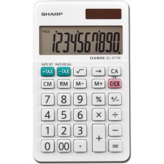Sharp EL-377WB 10 Digit Professional Handheld Calculator