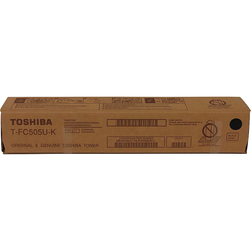 Toshiba Original Laser Toner Cartridge - Black - 1 Each (TOSTFC505UK)