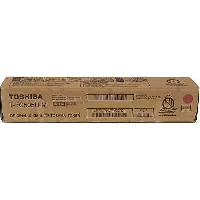 Toshiba Original High Yield Laser Toner Cartridge - Magenta - 1 Each (TOSTFC505UM)