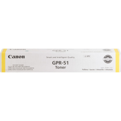 Canon GPR-51 Original Laser Toner Cartridge - Yellow - 1 Each (GPR51Y)