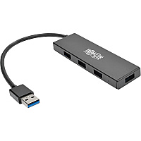 Tripp Lite 4-Port Ultra-Slim Portable USB 3.x (5Gbps) Hub (U360004SLIM)