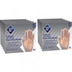 Safety Zone Clear Powder Free Polyethylene Gloves (GDPESM)