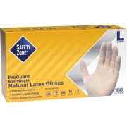 Safety Zone Powdered Natural Latex Gloves (GRDRLG1T)