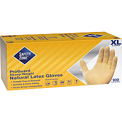 Safety Zone Powder Free Natural Latex Gloves (SZNGRPRXL1T8)