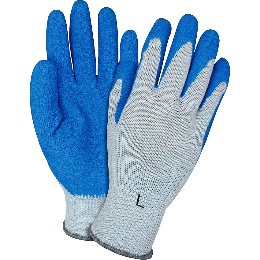 Safety Zone Blue/Gray Coated Knit Gloves (SZNGRSLLG)